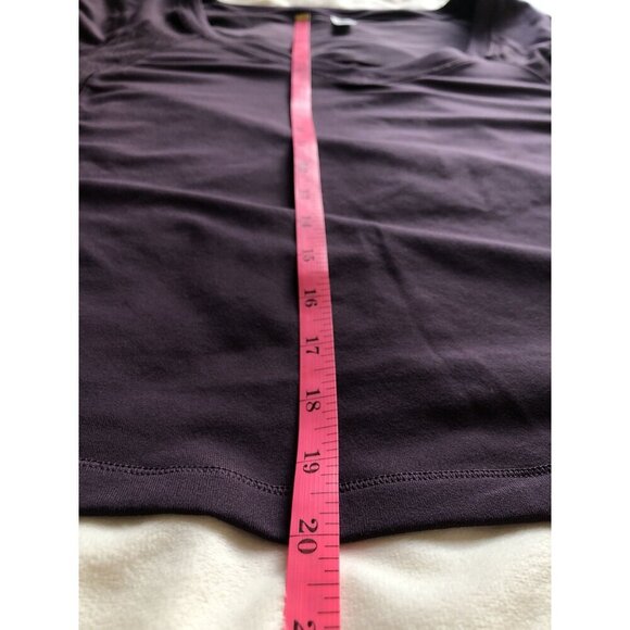 NWT Athleta Crop Long Sleeve Top Womens 3X Purple Athleticwear Athleisure Yoga - Picture 8 of 8